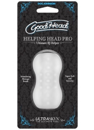 Прозрачный мини-мастурбатор Helping Head Pro - Doc Johnson - в Люберцах купить с доставкой