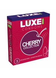 Презервативы с ароматом вишни LUXE Royal Cherry Collection - 3 шт. - Luxe - купить с доставкой в Люберцах