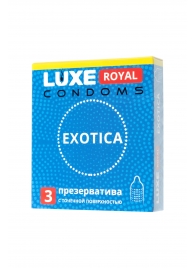 Текстурированные презервативы LUXE Royal Exotica - 3 шт. - Luxe - купить с доставкой в Люберцах