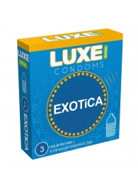 Текстурированные презервативы LUXE Royal Exotica - 3 шт. - Luxe - купить с доставкой в Люберцах