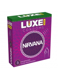 Презервативы с увеличенным количеством смазки LUXE Royal Nirvana - 3 шт. - Luxe - купить с доставкой в Люберцах