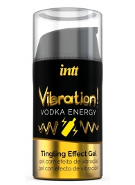 Жидкий интимный гель с эффектом вибрации Vibration! Vodka Energy - 15 мл. - INTT - купить с доставкой в Люберцах