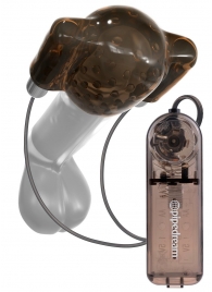 Дымчатый вибростимулятор головки пениса Dual Vibrating Head Teaser - Pipedream - в Люберцах купить с доставкой