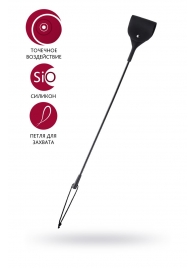 Черный гладкий стек с тонкой ручкой - 48 см. - ToyFa - купить с доставкой в Люберцах