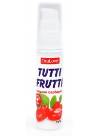 Гель-смазка Tutti-frutti со вкусом барбариса - 30 гр. - Биоритм - купить с доставкой в Люберцах