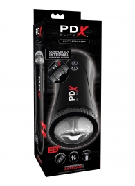 Черный автоматический мастурбатор-ротик Moto Stroker - Pipedream - в Люберцах купить с доставкой