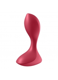 Красный вибромассажёр простаты Satisfyer Backdoor Lover - 14 см. - Satisfyer - в Люберцах купить с доставкой