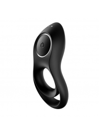 Черное эрекционное виброкольцо Legendary Duo - Satisfyer - в Люберцах купить с доставкой
