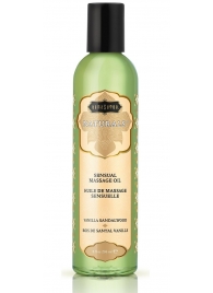 Массажное масло Naturals Vanilla Sandalwood с ароматом ванили и сандала - 236 мл. - Kama Sutra - купить с доставкой в Люберцах