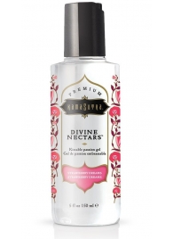 Гель-лубрикант на водной основе Divine Nectars Strawberry Dream с ароматом клубники - 150 мл. - Kama Sutra - купить с доставкой в Люберцах