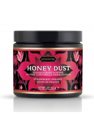 Пудра для тела Honey Dust Body Powder с ароматом клубники - 170 гр. - Kama Sutra - купить с доставкой в Люберцах