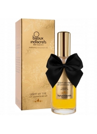 Массажное масло Light My Fire с ароматом карамели - 100 мл. - Bijoux Indiscrets - купить с доставкой в Люберцах