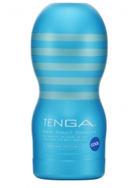 Мастурбатор с охлаждающей смазкой TENGA Original Vacuum Cup Cool - Tenga - в Люберцах купить с доставкой