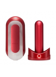Красный мастурбатор Flip Zero Red   Warmer с подогревом - Tenga - в Люберцах купить с доставкой