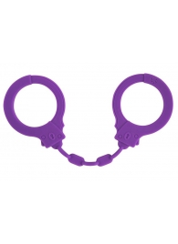 Фиолетовые силиконовые наручники Suppression - Lola Games - купить с доставкой в Люберцах