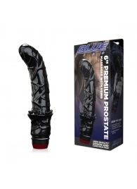 Черный вибромассажер простаты 6  Premium Prostate Massager - BlueLine - в Люберцах купить с доставкой