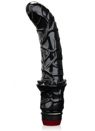 Черный вибромассажер простаты 6  Premium Prostate Massager - BlueLine - в Люберцах купить с доставкой