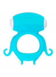 Голубое виброкольцо на пенис Sair - A-toys - в Люберцах купить с доставкой