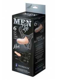 Пустотелый фаллопротез MEN STYLE - 17,5 см. - LOVETOY (А-Полимер) - купить с доставкой в Люберцах