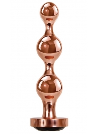 Золотистый анальный стимулятор-елочка Gold Digger Large - 13,5 см. - Gender X