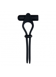 Черное эрекционное лассо с вибропулей Black Tie Affair - Zero Tolerance - в Люберцах купить с доставкой