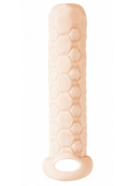 Телесный фаллоудлинитель Homme Long - 13,5 см. - Lola Games - в Люберцах купить с доставкой