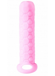 Розовый фаллоудлинитель Homme Long - 13,5 см. - Lola Games - в Люберцах купить с доставкой