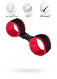 Красно-черные велюровые оковы Anonymo - ToyFa - купить с доставкой в Люберцах