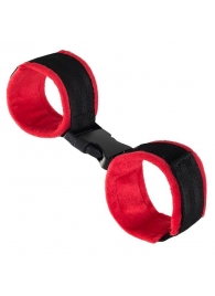Красно-черные велюровые оковы Anonymo - ToyFa - купить с доставкой в Люберцах