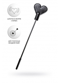 Черный стек со шлепком в форме сердца Anonymo - 35 см. - ToyFa - купить с доставкой в Люберцах