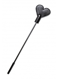 Черный стек со шлепком в форме сердца Anonymo - 35 см. - ToyFa - купить с доставкой в Люберцах
