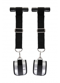 Черно-серебристые фиксаторы для рук на дверь Anonymo - ToyFa - купить с доставкой в Люберцах