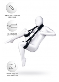 Черные кожаные стропы для фиксации Anonymo - ToyFa - купить с доставкой в Люберцах