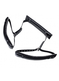 Черные кожаные стропы для фиксации Anonymo - ToyFa - купить с доставкой в Люберцах