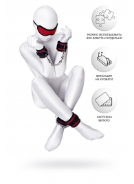 Красно-черный бондажный набор Anonymo - ToyFa - купить с доставкой в Люберцах