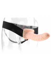 Полый страпон 8  Hollow Strap-On телесного цвета - 19 см. - Pipedream - купить с доставкой в Люберцах