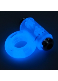 Голубое, светящееся в темноте эрекционное виброкольцо Lumino Play Vibrating Penis Ring - Lovetoy - в Люберцах купить с доставкой