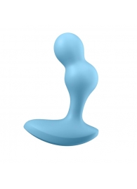 Голубой анальный вибростимулятор Deep Driver - 11,2 см. - Satisfyer - в Люберцах купить с доставкой