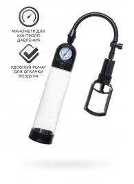 Прозрачная механическая помпа Helmer с манометром - Sexus - в Люберцах купить с доставкой