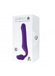 Фиолетовый безремневой страпон Queens L - Adrien Lastic - купить с доставкой в Люберцах