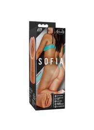Мастурбатор-вагина цвета карамели Sofia с вибрацией - Blush Novelties - в Люберцах купить с доставкой