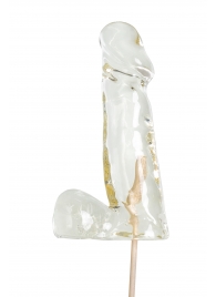 Прозрачный леденец в форме пениса со вкусом пина колада - Sosuчki - купить с доставкой в Люберцах