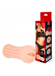 Двусторонний мастурбатор - ротик и вагина - Bior toys - в Люберцах купить с доставкой