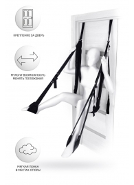 Черные секс-качели на дверь Anonymo №0505 - ToyFa - купить с доставкой в Люберцах