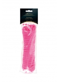 Розовая веревка для связывания Sweet Caress Rope - 10 метров - Sweet Caress - купить с доставкой в Люберцах