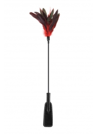 Стек-щекоталка Sweet Caress Feather Whip - 58 см. - Sweet Caress - купить с доставкой в Люберцах