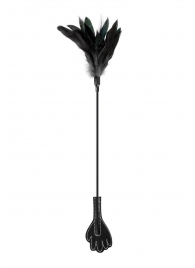 Двусторонний стек-щекоталка Sweet Caress Feather Whip - 58 см. - Sweet Caress - купить с доставкой в Люберцах