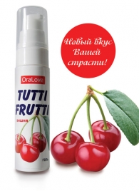 Гель-смазка Tutti-frutti с вишнёвым вкусом - 30 гр. - Биоритм - купить с доставкой в Люберцах