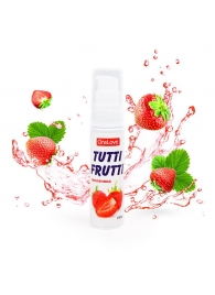 Гель-смазка Tutti-frutti с земляничным вкусом - 30 гр. - Биоритм - купить с доставкой в Люберцах