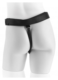 Страпон с телесной насадкой 7  Uncut with Strap on Harness - 18 см. - Pipedream - купить с доставкой в Люберцах